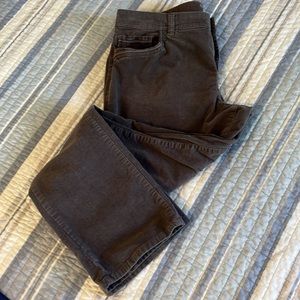 Grey corduroy pants size 16. 5 pockets.
